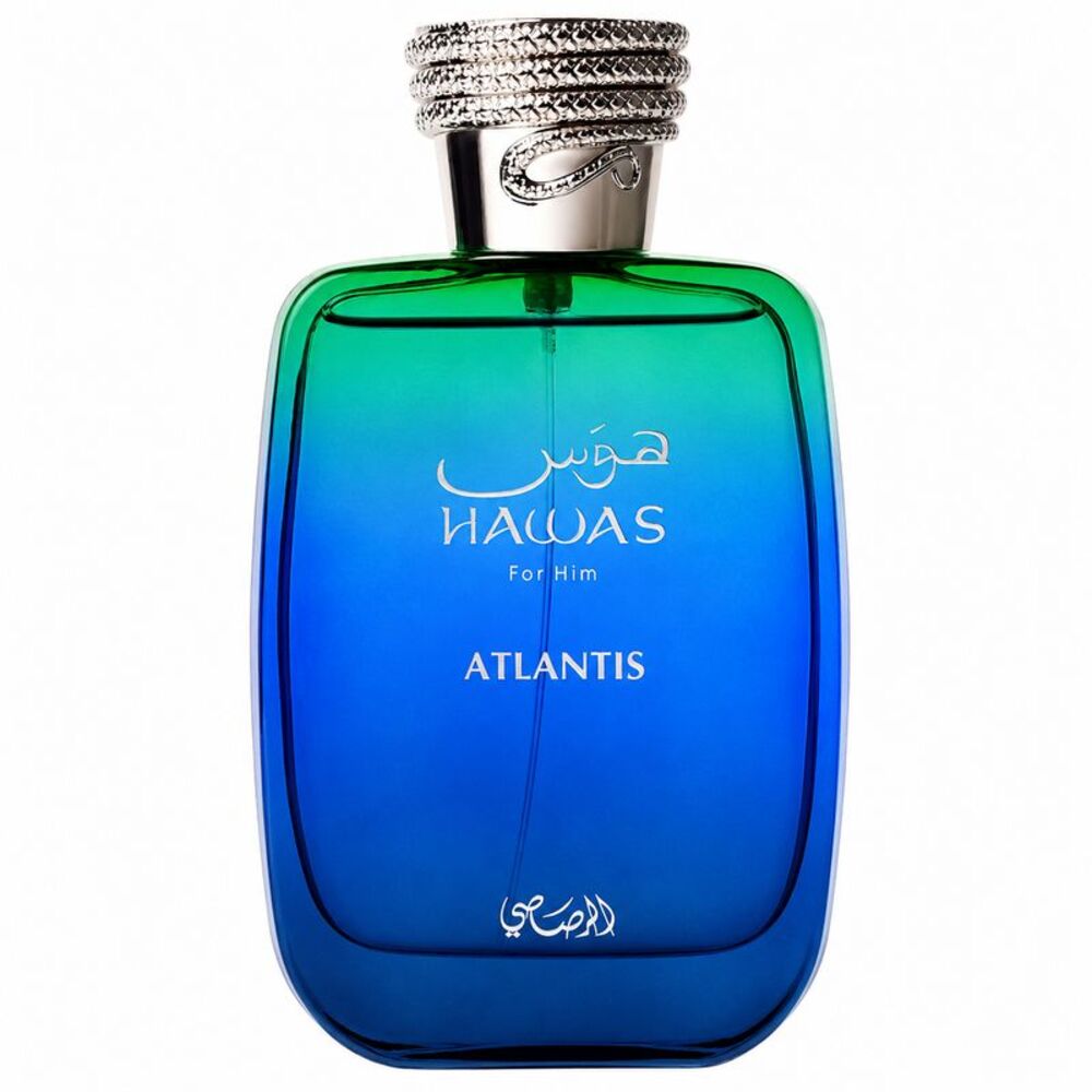 Rasasi Hawas Atlantis Eau de Parfum EDP Spray for Unisex 3.4 oz / 100 ml - New